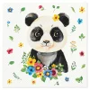 Dzieci Paw Serwetki papierowe FLOWER PANDA 20 szt.