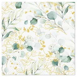 Serwetki I Serwetniki|Paw Serwetki papierowe GOLDEN EUCALYPTUS 20 szt.