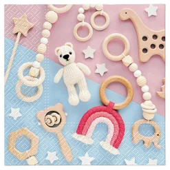 Dzieci Paw Serwetki papierowe LOVELY TOYS 33x33 cm 20 szt.