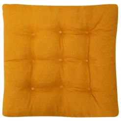 Estetica Siedzisko poduszka na krzesło musztardowa SUGAR 40x40 cm