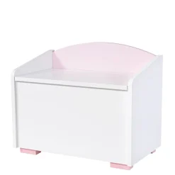 Dzieci Skrzynia na zabawki TOP BABY różowa