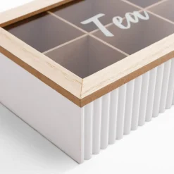 Pojemniki Na Żywność|inny Skrzynka na herbatę z 6-przegródkami, 24 cm, mix