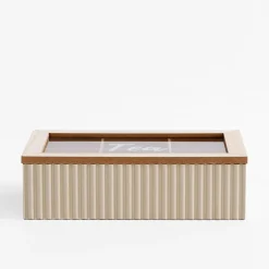 Pojemniki Na Żywność|inny Skrzynka na herbatę z 6-przegródkami, 24 cm, mix