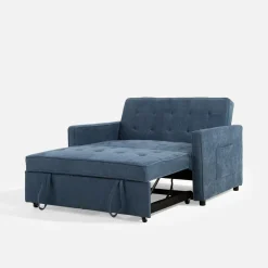 Sofy| Sofa 133 cm niebieska SYLWERO