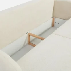 inny Sofa 3 osobowa rozkładana z pojemnikiem ROMA beżowa