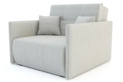 Dzieci Sofa amerykanka 93 cm szara LEO I