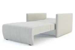 Dzieci Sofa amerykanka 93 cm szara LEO I
