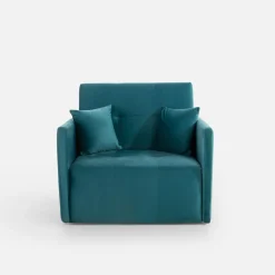 Dzieci Sofa amerykanka turkusowa 93 cm LEO I