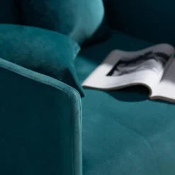 Dzieci Sofa amerykanka turkusowa 93 cm LEO I