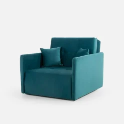 Dzieci Sofa amerykanka turkusowa 93 cm LEO I