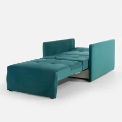 Dzieci Sofa amerykanka turkusowa 93 cm LEO I