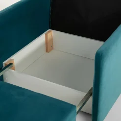 Dzieci Sofa amerykanka turkusowa 93 cm LEO I