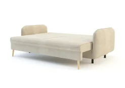 Sofy| Sofa beżowa VAMOS nóżki buk