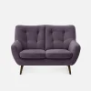 Impresti Sofa fioletowa SCANDI 137 cm