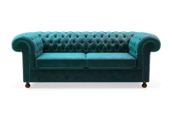 Inspire Sofa glamour lazurowa CHESTER