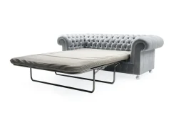 Sofy|Inspire Sofa glamour szara CHESTER
