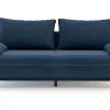 Sofa granatowa VAMOS nóżki buk
