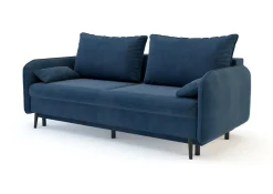 Sofy| Sofa granatowa VAMOS nóżki czarne