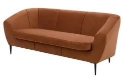 Sofa na wysokich nóżkach ruda OLIVIO