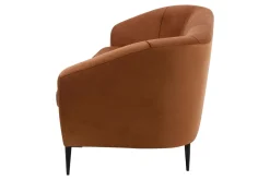 Sofa na wysokich nóżkach ruda OLIVIO