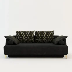 Milo Sofa na złotych nogach rozkładana LAUREN