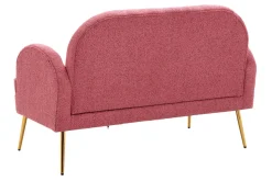 Sofy| Sofa 2-osobowa ciemnoróżowa MIDNI