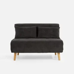 Sofy|inny Sofa 2-osobowa ciemnoszara LAVILLA