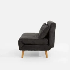 Sofy|inny Sofa 2-osobowa ciemnoszara LAVILLA