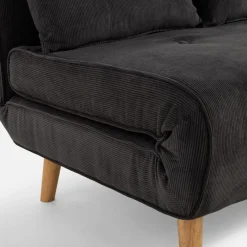 Sofy|inny Sofa 2-osobowa ciemnoszara LAVILLA