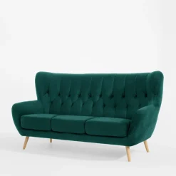 Impresti Sofa 3-osobowa ciemnozielona KELSO