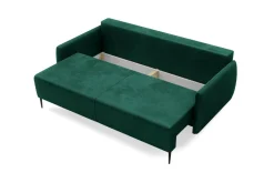 Sofa 3-osobowa DL rozkładana zielona KIOTO