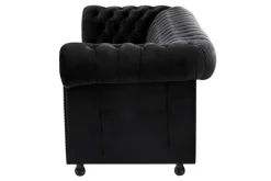Inspire Sofa 4-osobowa glamour czarna CHESTER