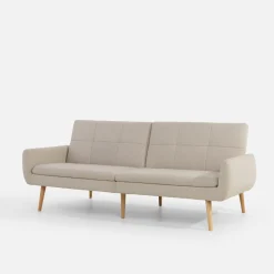 inny Sofa 3-osobowa jasnobeżowa LUBERTO