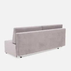 Sofa 3-osobowa jasnofioletowa pikowana LILI