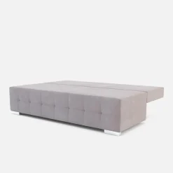 Sofa 3-osobowa jasnofioletowa pikowana LILI