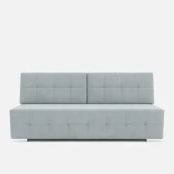 Sofy| Sofa 3-osobowa jasnoszara pikowana LILI