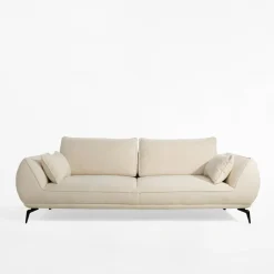 Sofy|Instilo Sofa 3-osobowa kremowa CAVO