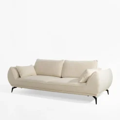 Sofy|Instilo Sofa 3-osobowa kremowa CAVO