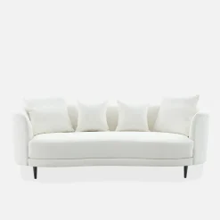 Sofy|inny Sofa 3-osobowa kremowa REMOLLI