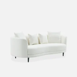 Sofy|inny Sofa 3-osobowa kremowa REMOLLI