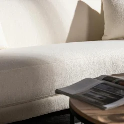 Sofy|inny Sofa 3-osobowa kremowa REMOLLI