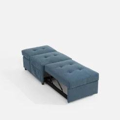 Sofy|Sofy|inny Sofa 1-osobowa rozkładana niebieska WINSLO