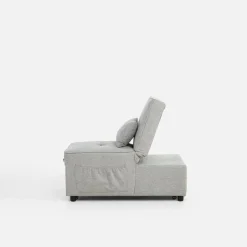 Dzieci inny Sofa 1-osobowa rozkładana szara WINSLO