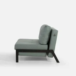 Sofy|inny Sofa 1-osobowa rozkładana szarozielona PARKA