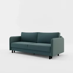 inny Sofa 3-osobowa szaroniebieska BRUNO