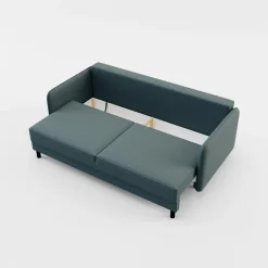 inny Sofa 3-osobowa szaroniebieska BRUNO
