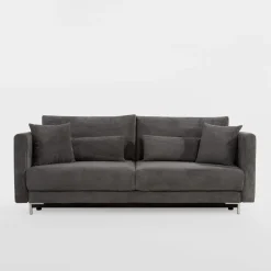 Exline Sofa 3-osobowa sztruksowa szara RICO NEW