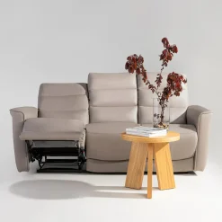 Sofa 3-osobowa z funkcją relaksu skórzana ALASSIO