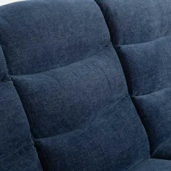 Sofa 3-osobowa z funkcją relaks niebieska ZATRI