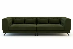 Instilo Sofa pikowana oliwkowa TOTTI